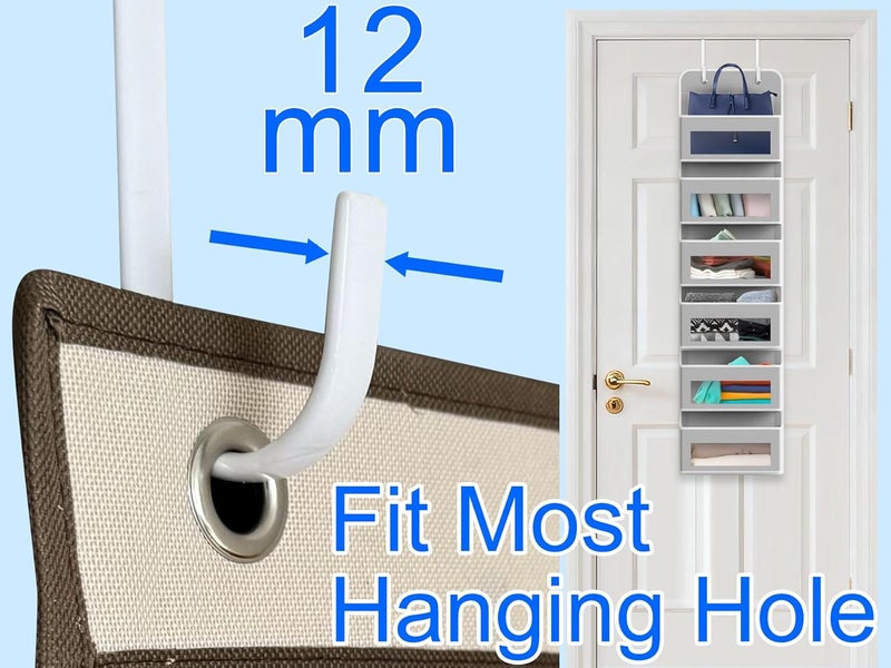 Mars-Rock Over The Door Metal Hooks with Plastic Coating 5.5" Fit 0.5" to 2" Wide Door 4 Pcs Heavy Duty Single Towel Robe Rack Wreath Bathroom Shower Hanger Shoe Organizer Ironing Board Short White - Image 3
